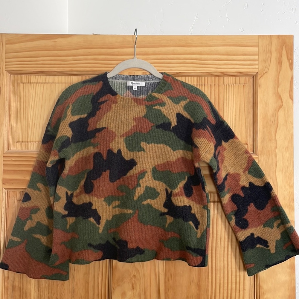 Madewell camo sweater